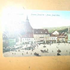 Carte postala Brasov Brasso Kronstadt Piata Franz Josef