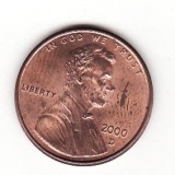 S.U.A. 1 CENT 2000 D, America de Nord