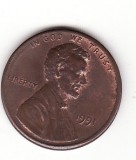 S.U.A. 1 CENT 1991, America de Nord