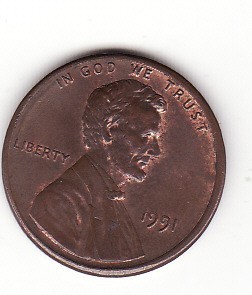 S.U.A. 1 CENT 1991 foto