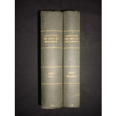 COLECTIUNE DE LEGI SI REGULAMENTE tomul X partea I + II (1933)