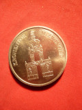 Medalie Kronentor im Zwinger DDR , metal alb , d= 3,6 cm