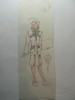 45 - MODA FEMININA VINTAGE ANII 1930 - 40. CROCHIU EXECUTAT MANUAL CREIOANE COLORATE - DIMENSIUNI 30 X 11CM