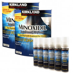 Minoxidil 5% Kirkland SPUMA impotriva caderii parului - Pachet 6 LUNI foto