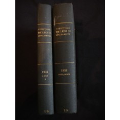 COLECTIUNE DE LEGI SI REGULAMENTE tomul IX partea I + II (1932)