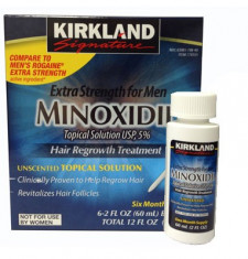 Minoxidil 5% Kirkland SOLUTIE impotriva caderii parului - Pachet 1 LUNA - ORIGINAL SUA foto