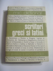 SCRIITORI GRECI SI LATINI - mic dictionar - foto