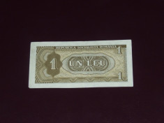 Bancnota 1 leu 1966 foto