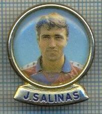 26 INSIGNA - J. SALINAS -fost fotbalist la FC Barcelona ? -starea care se vede foto