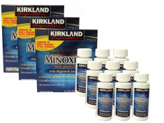 Minoxidil 5% Kirkland SOLUTIE impotriva caderii parului - Pachet 9 LUNI foto