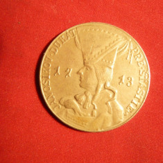 Jeton bronz- copie ducat aur Jan Osikov - Boemia ,d= 2,7 cm