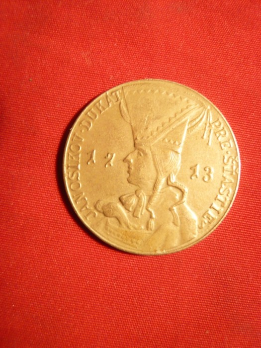 Jeton bronz- copie ducat aur Jan Osikov - Boemia ,d= 2,7 cm
