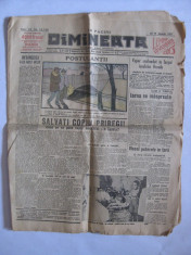 ZIARUL DIMINEATA DIN 14 IANUARIE 1937 foto