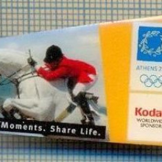 100 INSIGNA -OLIMPICA, ATENA 2004 -KODAK sponsor olimpic -proba hipica (calarie) -starea care se vede