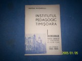 INSTITUTUL PEDAGOGIC TIMISOARA