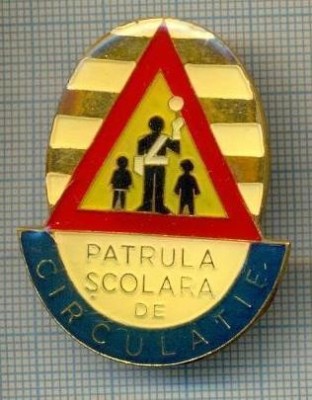 73 INSIGNA -PATRULA SCOLARA DE CIRCULATIE -DISTINCTIE PIONIERI -starea care se vede foto