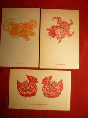 Set 5 Ilustrate China - Simboluri Chinezesti -Pekin Anii &amp;#039;50 foto