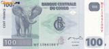 Bancnota Congo 100 Franci 2007 - P98 UNC