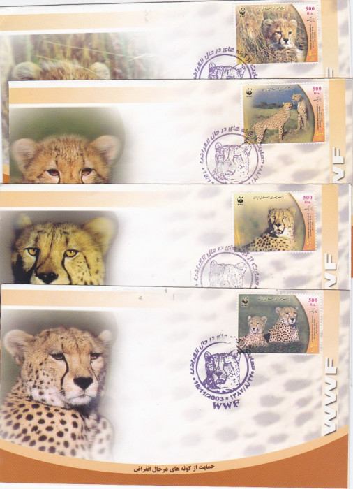 Fauna FDC WWF leoparzi ,Iran.