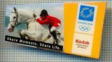 112 INSIGNA -OLIMPICA, ATENA 2004 -KODAK sponsor olimpic -proba hipica (calarie) -starea care se vede