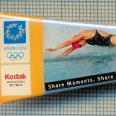 96 INSIGNA -OLIMPICA, ATENA 2004 -KODAK sponsor olimpic -proba de inot -starea care se vede