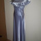 Rochie eleganta din saten lucios; marime 44: 142 cm lungime, 43 cm bust