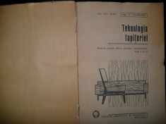 O. Ploscaru , G. Rusu , Tehnologia tapiteriei foto