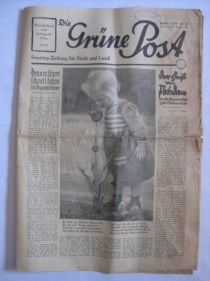 ZIARUL DIE GRUNE POST DIN 26 MARTIE 1933 foto