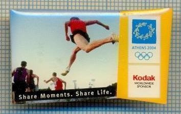 106 INSIGNA -OLIMPICA, ATENA 2004 -KODAK sponsor olimpic -proba de atletism -starea care se vede foto