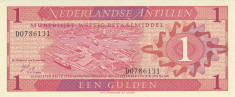 Bancnota Antilele Olandeze 1 Gulden 1970 - P20 UNC foto