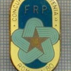 157 INSIGNA -FRP -CONCURSUL ,,PRIETENIA" -ROMANIA '80 -starea care se vede