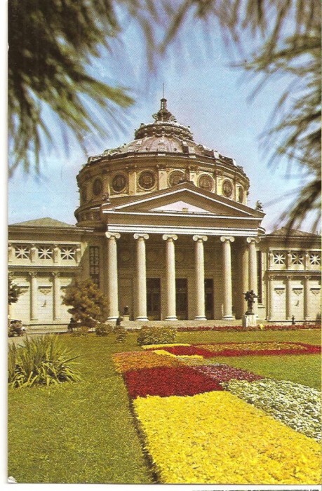 CPI (B1313) BUCURESTI, ATENEUL, EDITURA MERIDIANE, CIRCULATA 29.3.68, STAMPILE, TIMBRU