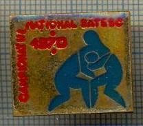 189 INSIGNA -CAMPIONATUL NATIONAL SATESC 1970 -LUPTE -starea care se vede