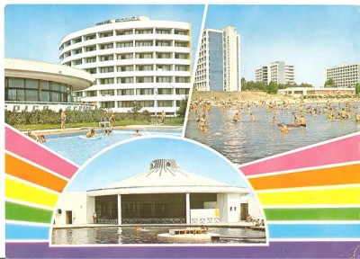 CPI (B1300) STATIUNEA JUPITER, MOZAIC 3 IMAGINI, EDITURA OSETCM, CIRCULATA 13.8.78, STAMPILE, TIMBRU IMPRIMAT foto