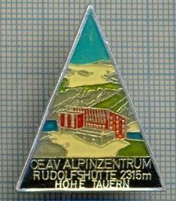 159 INSIGNA -turism montan -OEAV ALPINZENTRUM -RUDOLFSHOTTE 2315 m -HOHE TAUERN-starea care se vede foto