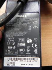 Alimentator Incarcator Laptop DELL PA12, PA - 12 Family 19.5V 3.34A 65W ORIGINAL + Cablu Alimentare foto