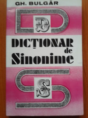 DICTIONAR DE SINONIME - Gh. Bulgar foto