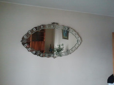 Oglinda cristal veche foto