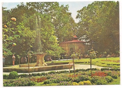 carte postala(marca fixa)-BUZIAS-Parcul foto