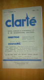 Revista&quot;clarte &quot;in limba franceza 15 februarie 1937