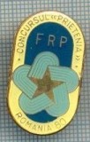 239 INSIGNA -FRP - CONCURSUL ,,PRIETENIA&quot; -BUCURESTI &#039;80 -starea care se vede