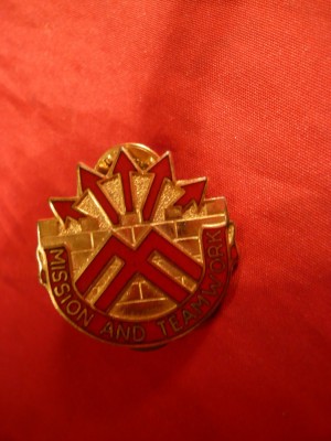 Insigna Militara Americana Mission and Team Work, 2,9 x 2,9 cm foto
