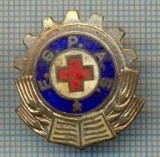 214 INSIGNA -F.G.P.A.S.-FRONTUL GATA PENTRU APARAREA SANITARA -crucea rosie -starea care se vede