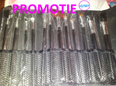 Set Make-up Brush 12/set Pensule Profesionale de machiaj,, TIP MAC&amp;#039;&amp;#039; foto