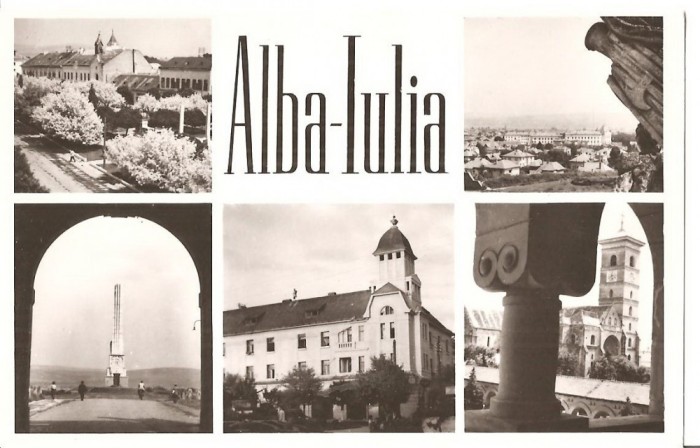 CPI (B1182) ALBA IULIA, MOZAIC, 5 IMAGINI, EDITURA MERIDIANE, NECIRCULATA, RPR