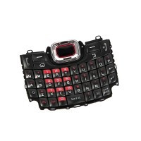 Tastatura Qwerty Samsung B7330 OmniaPRO neagra-rosie Originala foto