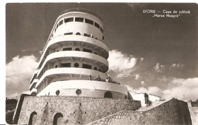 CPI (B1195) EFORIE, CASA DE ODIHNA &amp;quot; MAREA NEAGRA &amp;quot;, COMBINATUL POLIGRAFIC CASA SCINTEII, CIRCULATA 28.6.59, STAMPILE, TIMBRU, RPR foto
