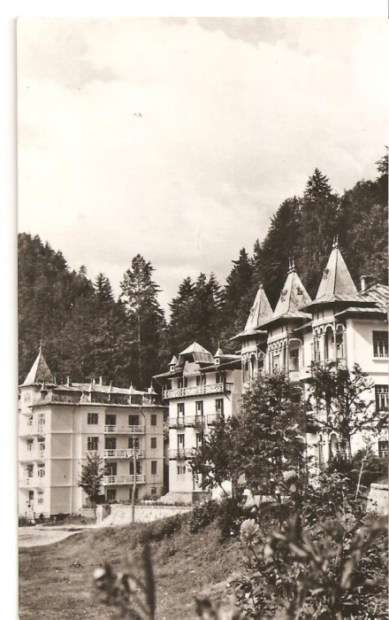 CPI (B1177) VEDERE DIN SLANIC MOLDOVA, EDITURA MERIDIANE, CIRCULATA 09.11.70, STAMPILE, TIMBRU