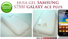 HUSA SAMSUNG GALAXY ACE PLUS S7500 SILICON GEL TPU S-LINE ALBA - TRANSPORT GRATUIT foto