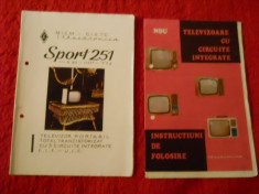TV Sport 251-Instructiuni de folosire+Schema electrica(anii &amp;#039;70)! foto